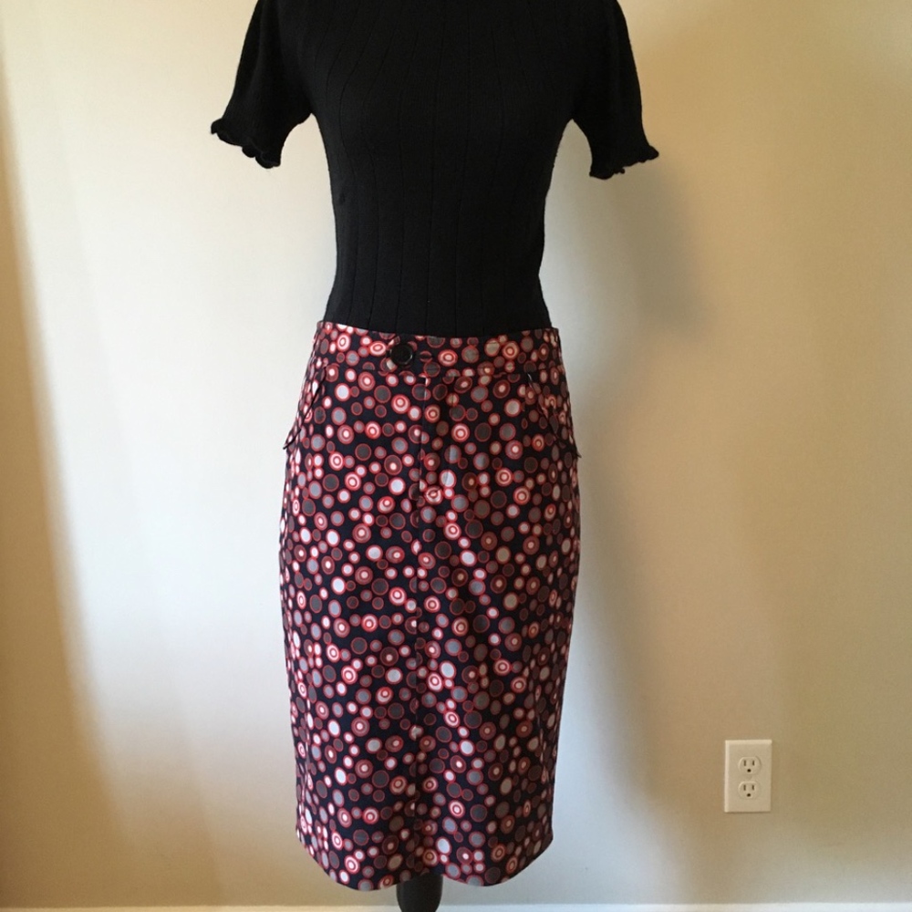 Marc Jacobs Polka Dot Pencil Skirt Size 8